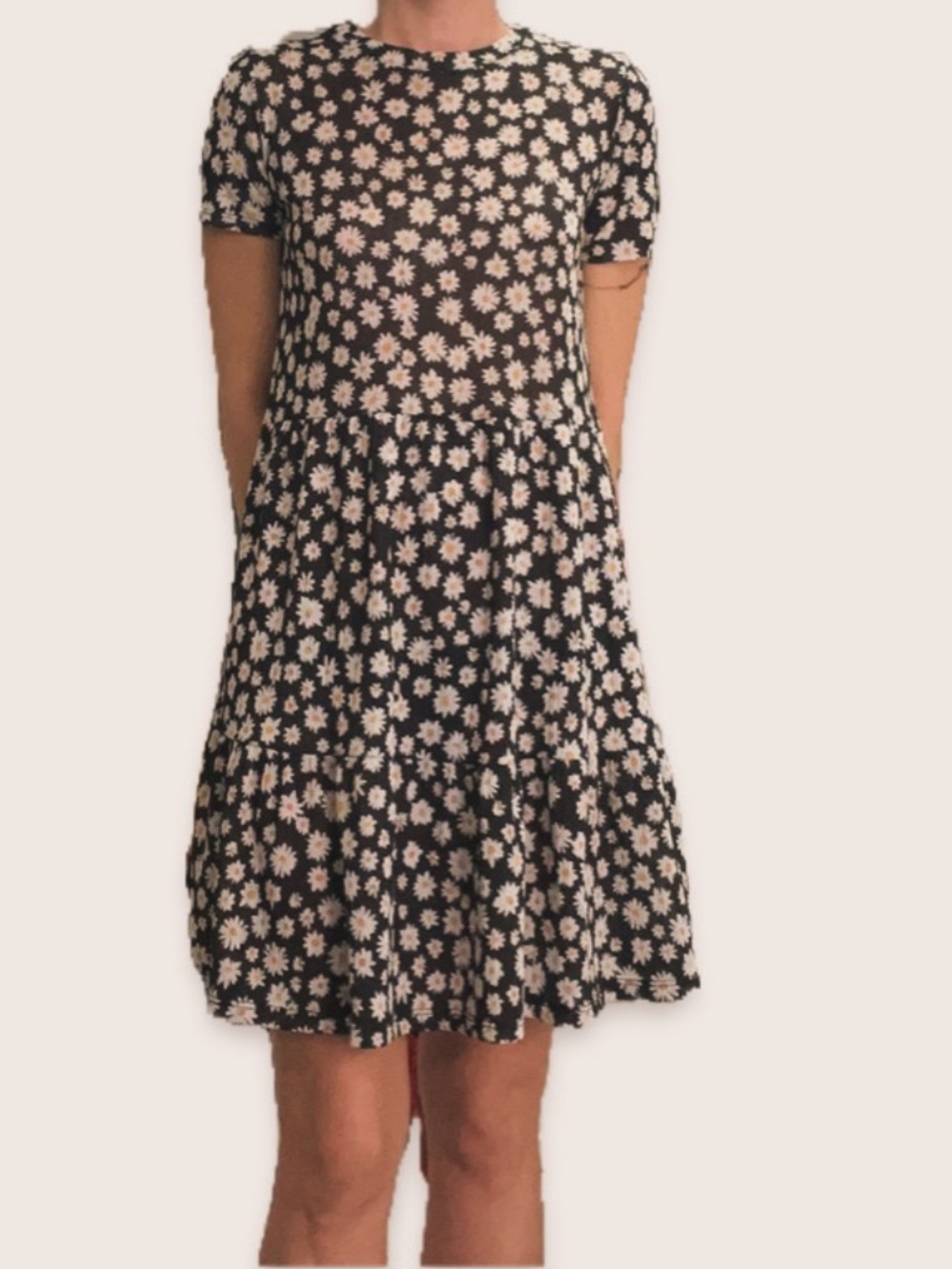 Sheer Floral Print Dress
